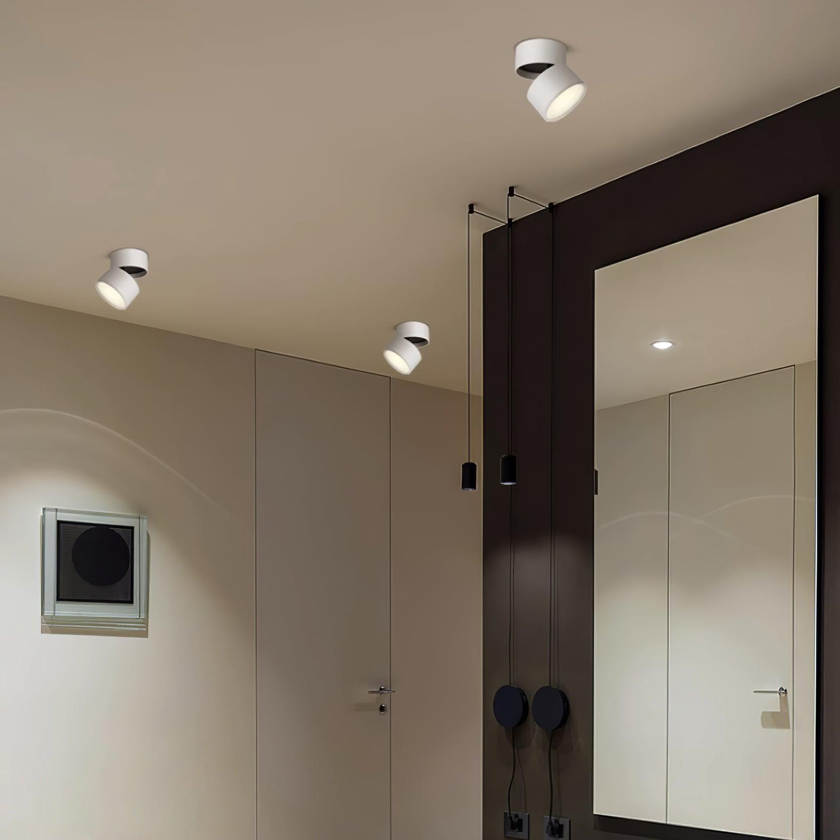 Favilla - Plafoniera LED Soffitto Regolabile, Design Compatto e Luce Calda 3000K