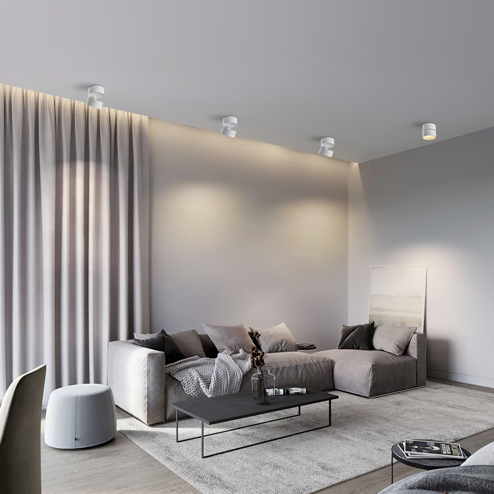 Favilla - Plafoniera LED Soffitto Regolabile, Design Compatto e Luce Calda 3000K
