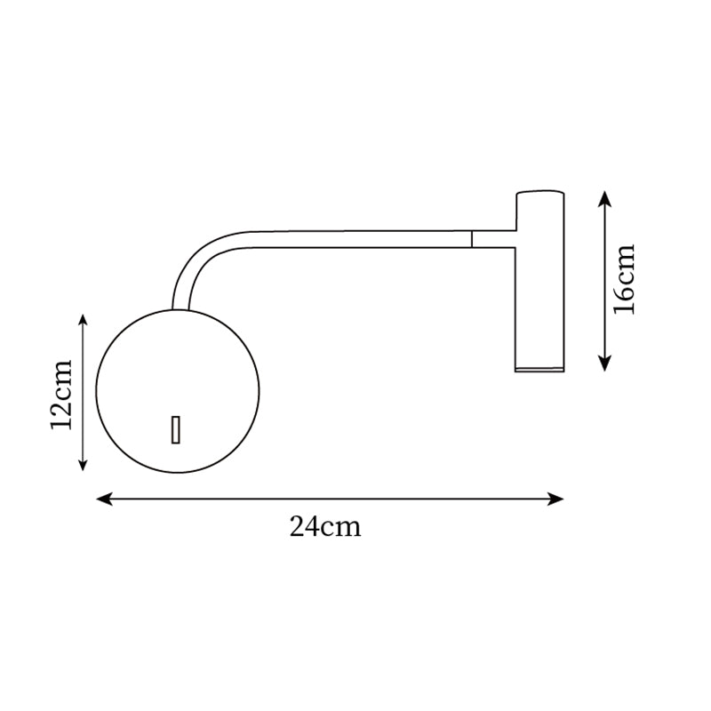 Lampada Da Parete Rizo Con LED Regolabile, Design Minimalista E Illuminazione Potente