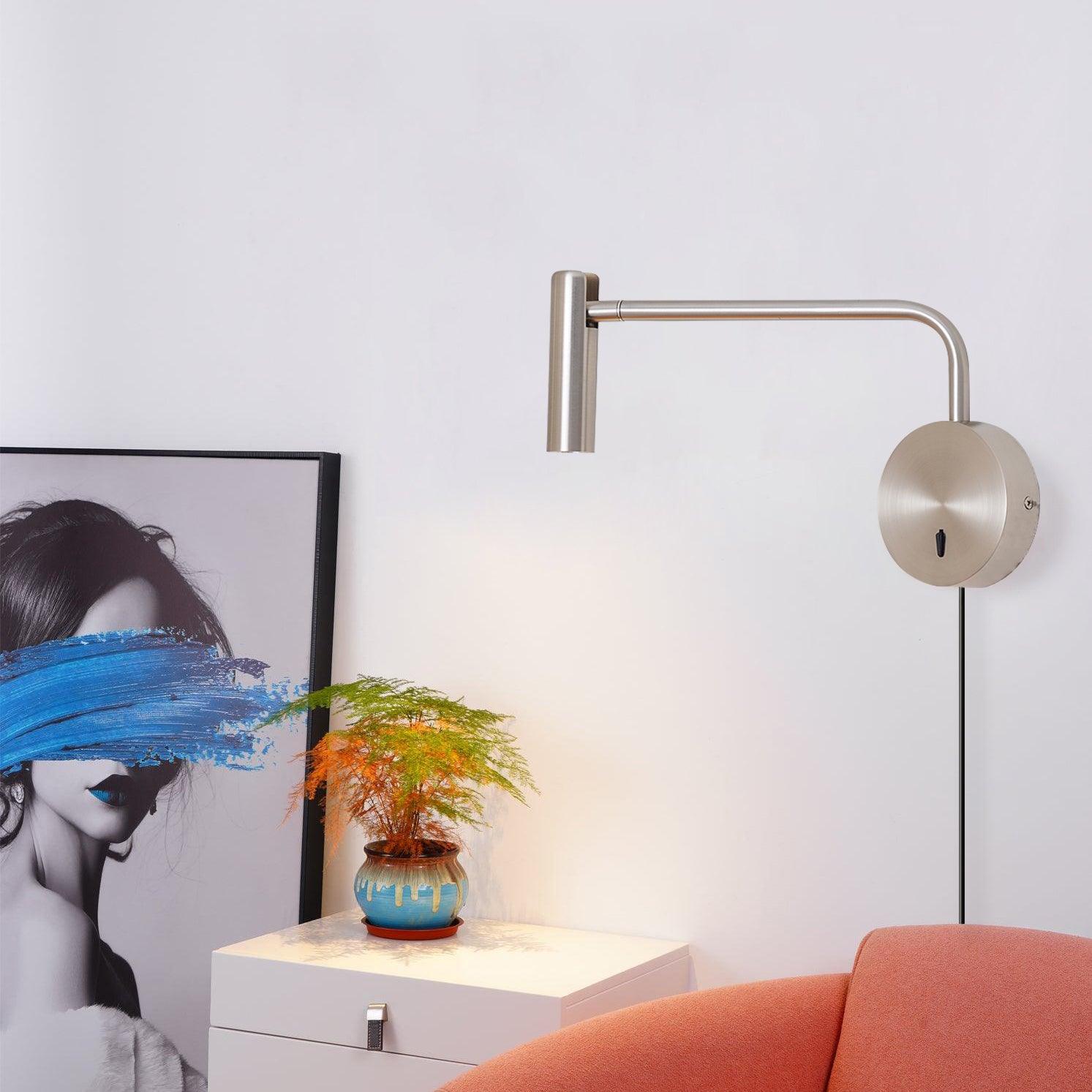Lampada Da Parete Rizo Con LED Regolabile, Design Minimalista E Illuminazione Potente