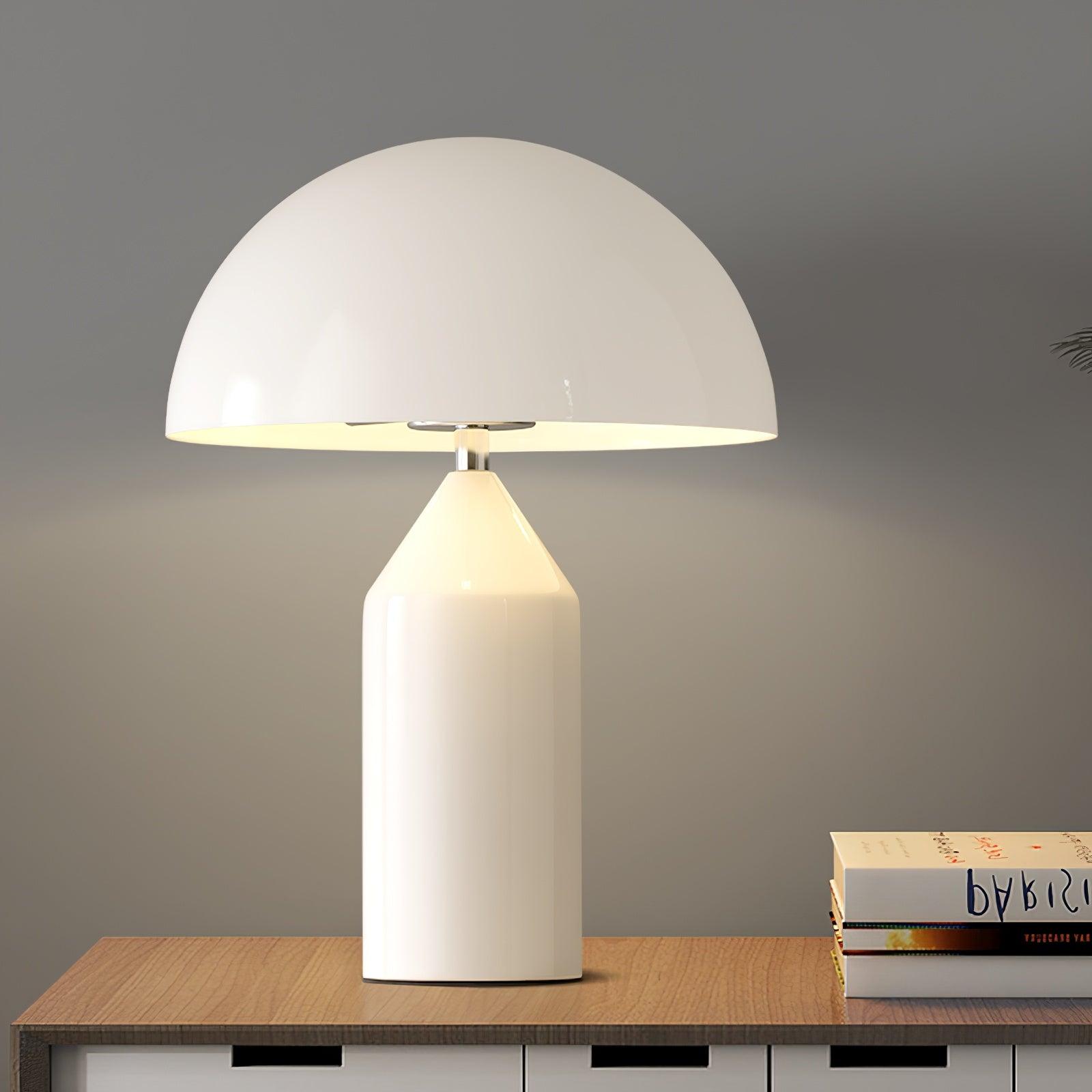 Lampada Da Tavolo Atollo - Design Geometrico in Metallo Elegante per Interni