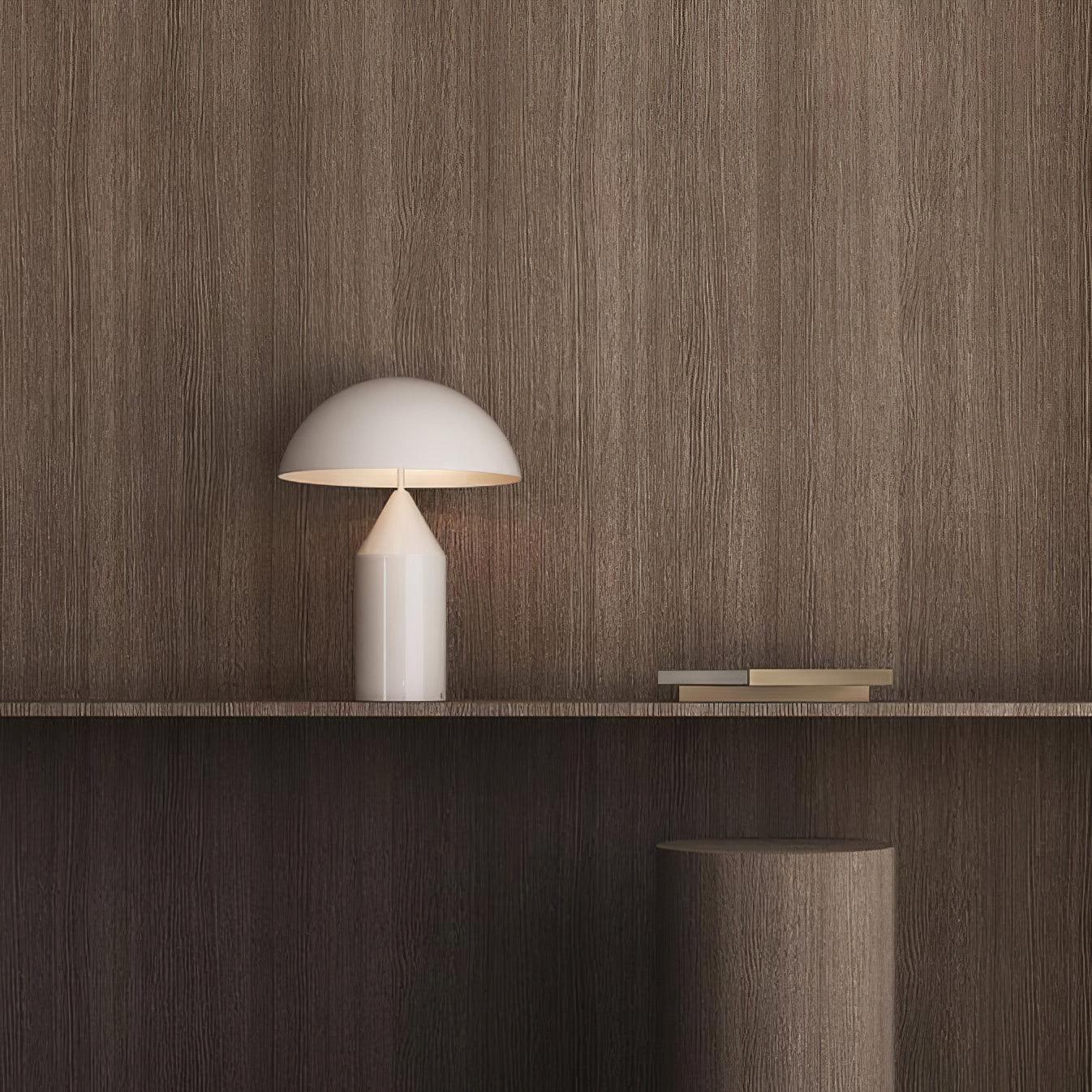 Lampada Da Tavolo Atollo - Design Geometrico in Metallo Elegante per Interni