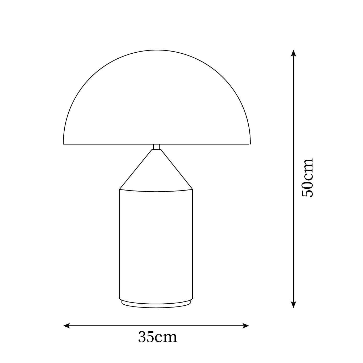 Lampada Da Tavolo Atollo - Design Geometrico in Metallo Elegante per Interni