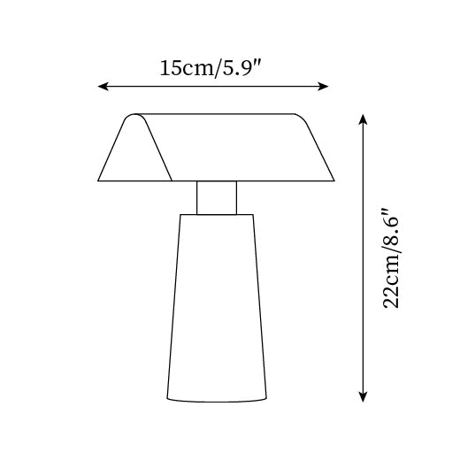 Lampada Da Tavolo Caret - Design Moderno con Luce LED e Porta USB Integrata