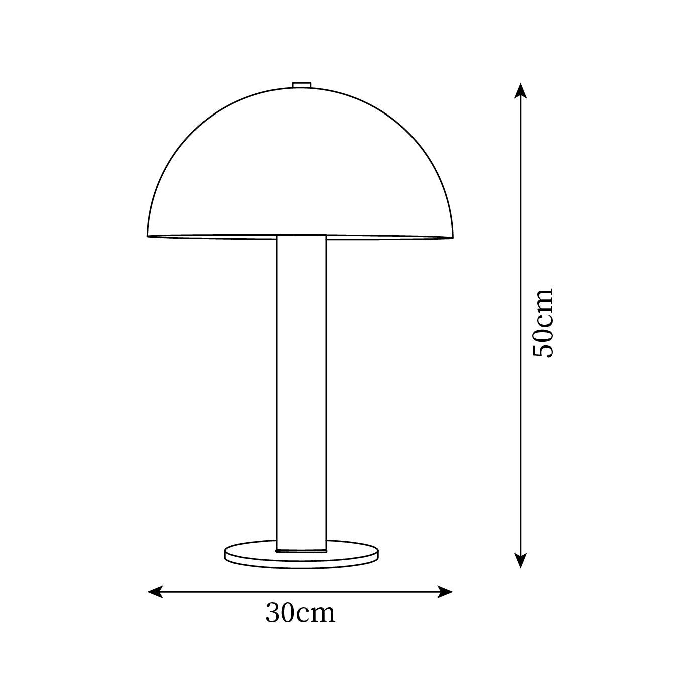 Lampada Da Tavolo Design Unico A Forma Di Fungo, Elegante E Funzionale