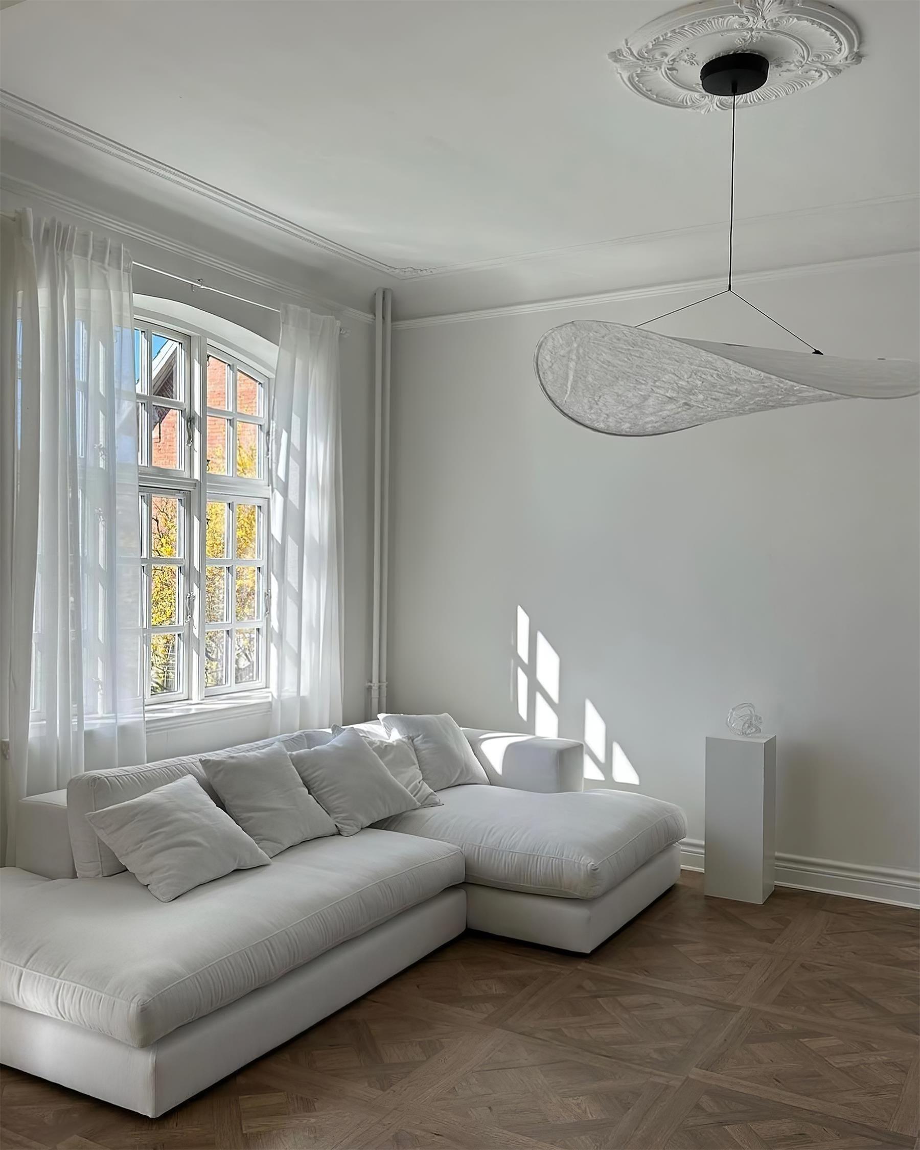 Lampada a Sospensione Tense Tyvek - Lampadari Moderni con LED Integrato e Design Leggero