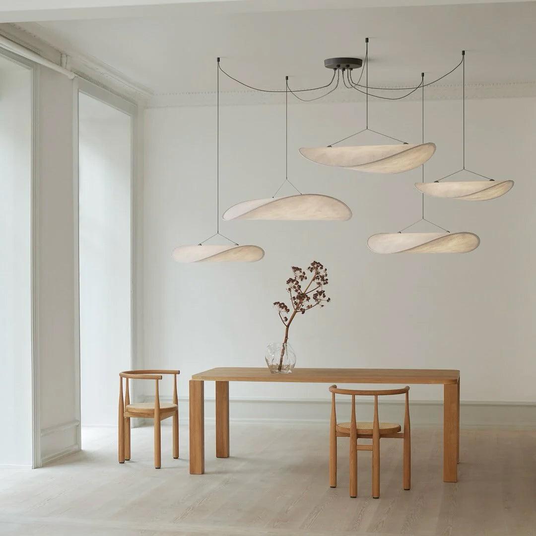 Lampada a Sospensione Tense Tyvek - Lampadari Moderni con LED Integrato e Design Leggero