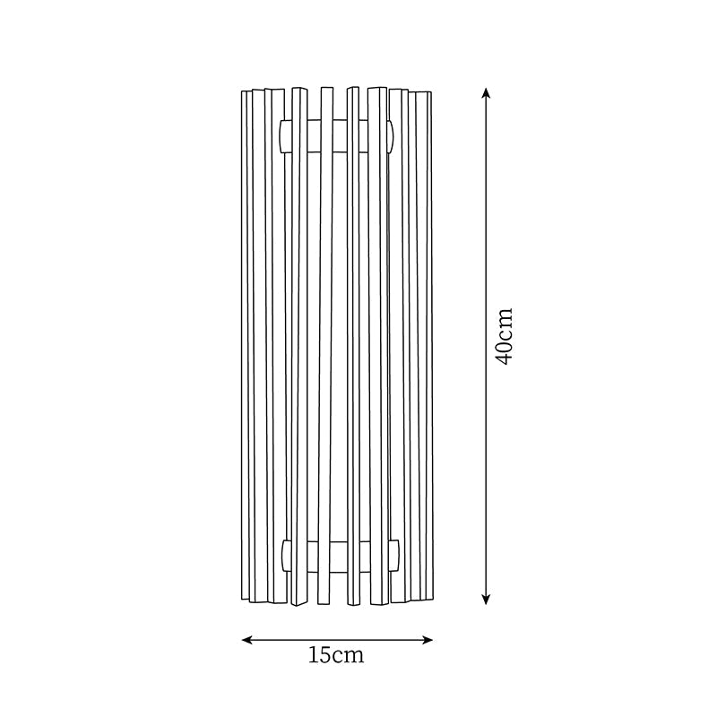 Lampada da Parete Applique in Noce Regina con LED Integrati, Design Elegante e Atmosfera Accogliente