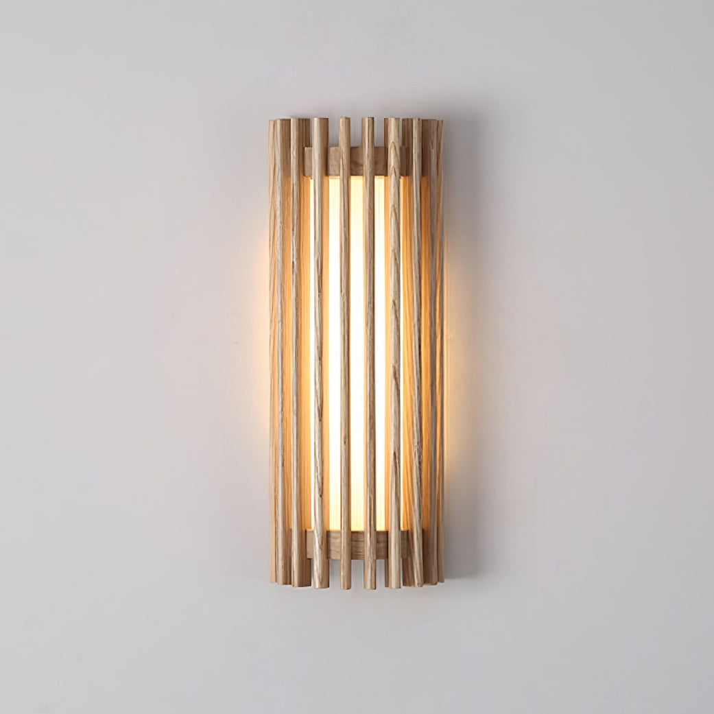 Lampada da Parete Applique in Noce Regina con LED Integrati, Design Elegante e Atmosfera Accogliente
