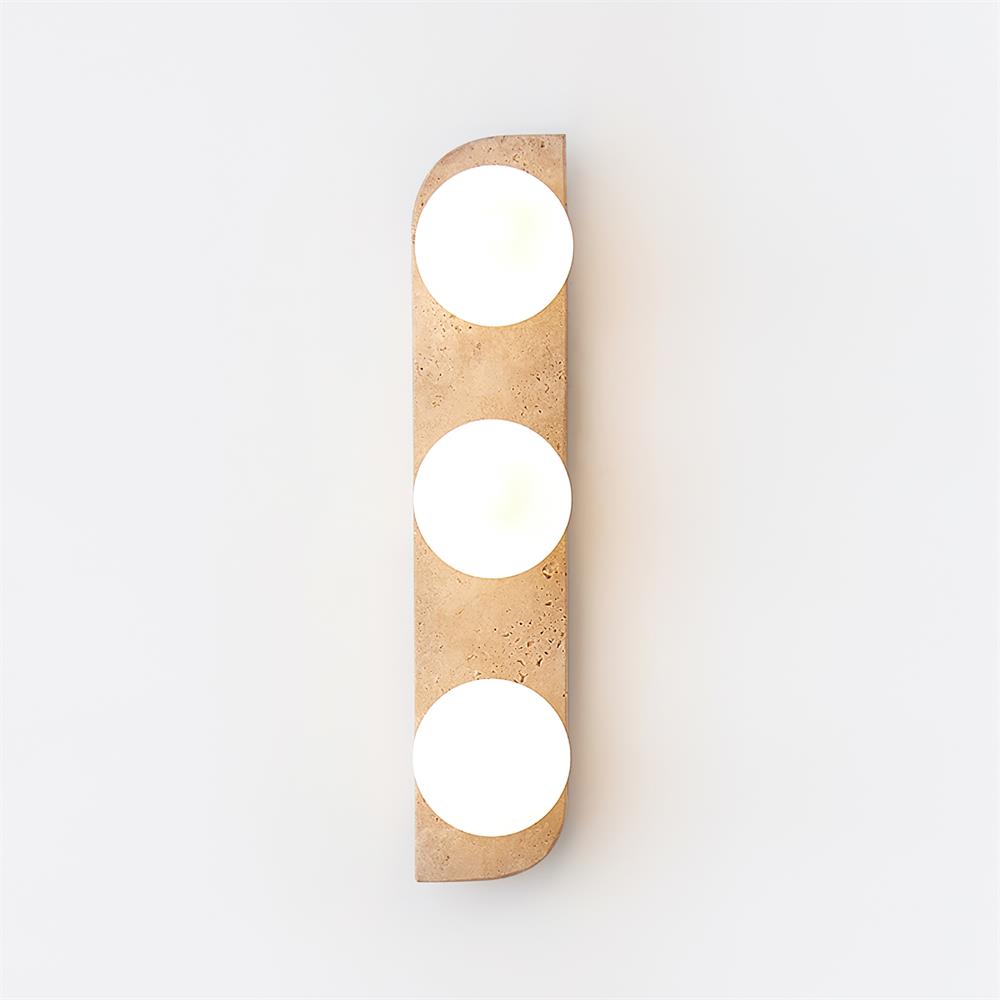 Lampada da Parete in Travertino Neptune - Applique da Parete Elegante e Versatile