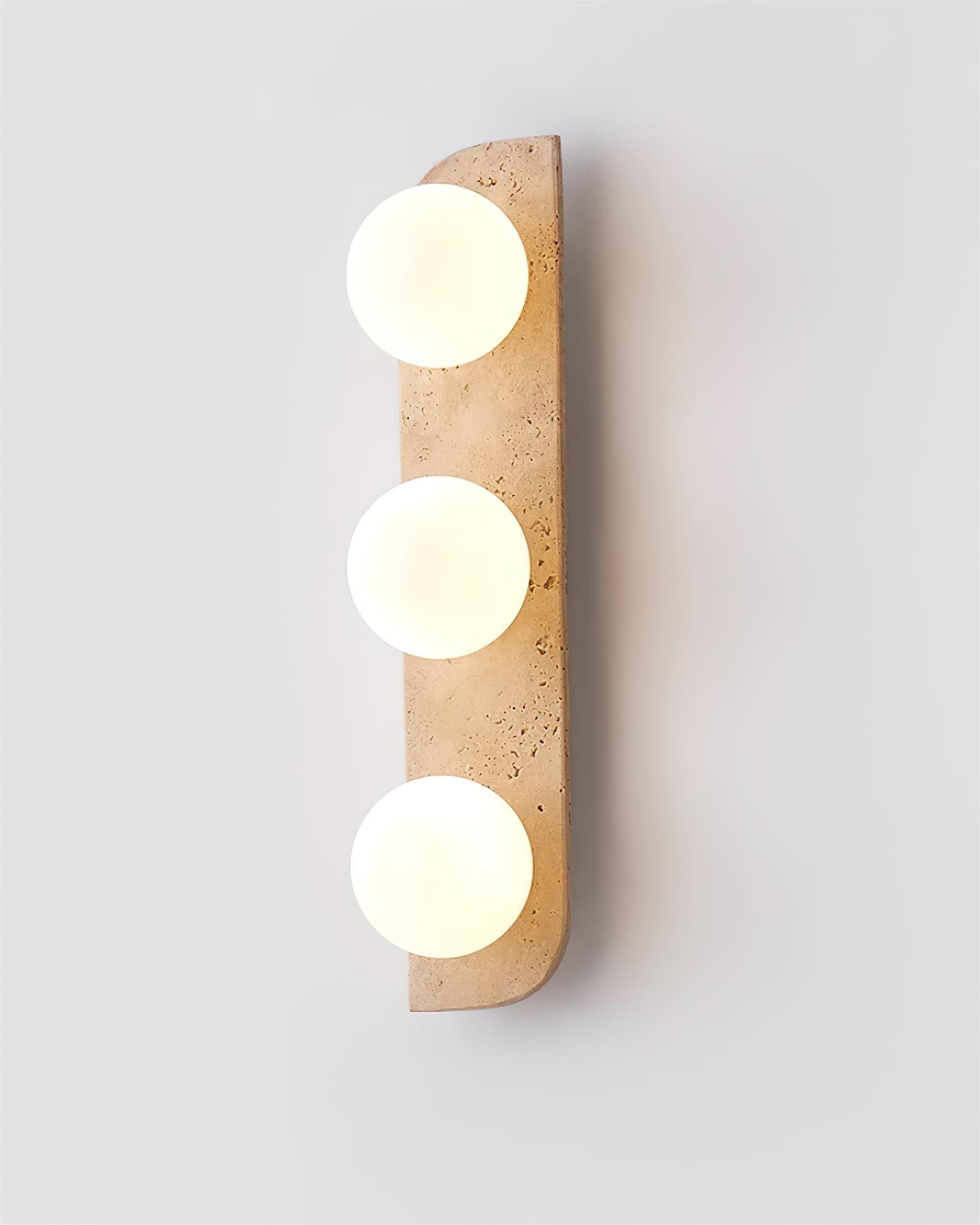 Lampada da Parete in Travertino Neptune - Applique da Parete Elegante e Versatile