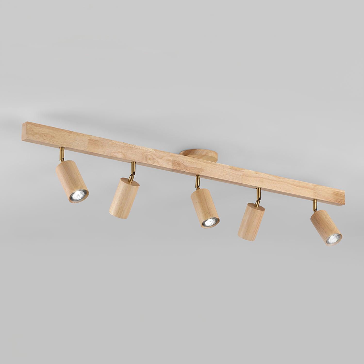 Merlo - Illuminazione a Binario in Legno LED Design per Soffitto e Parete