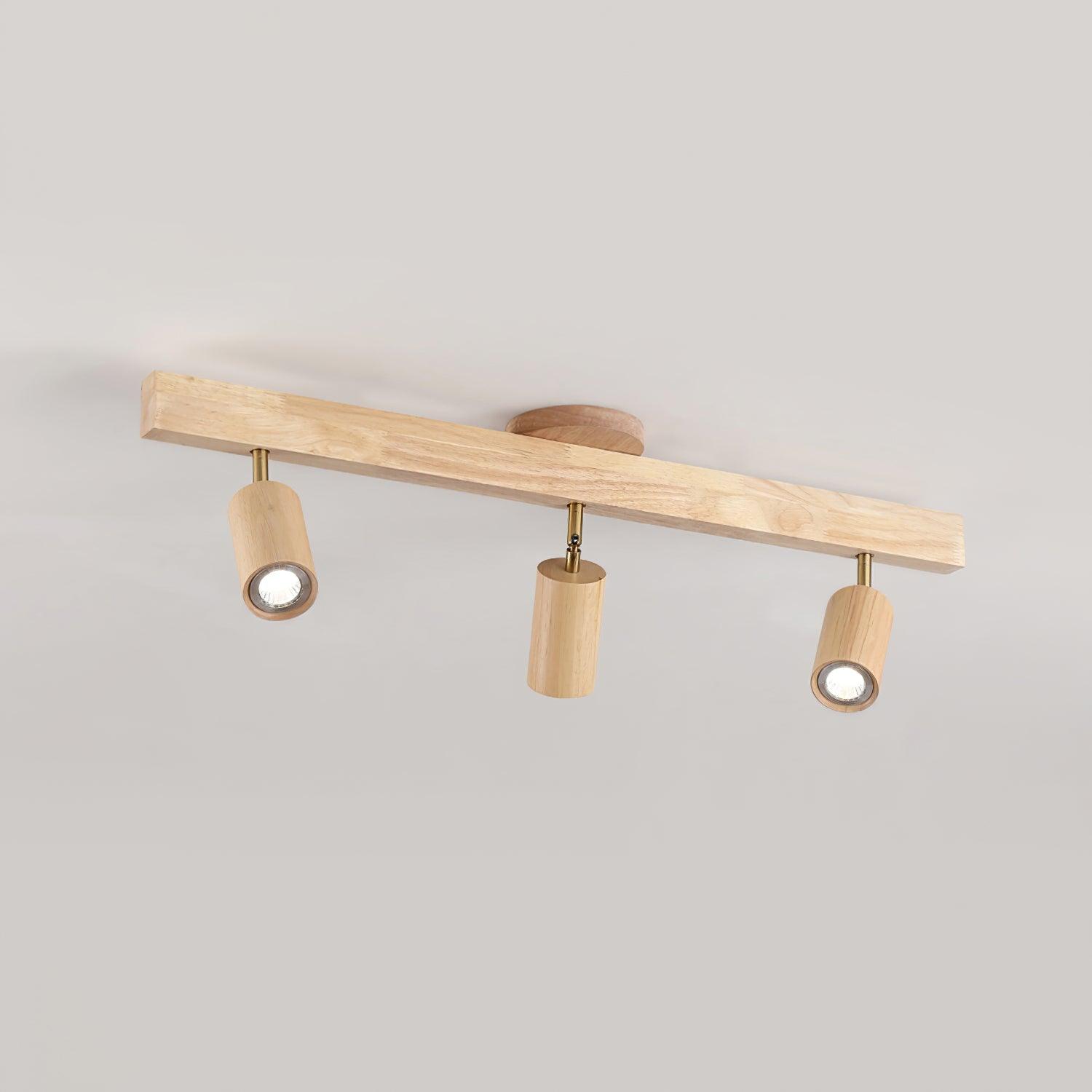Merlo - Illuminazione a Binario in Legno LED Design per Soffitto e Parete