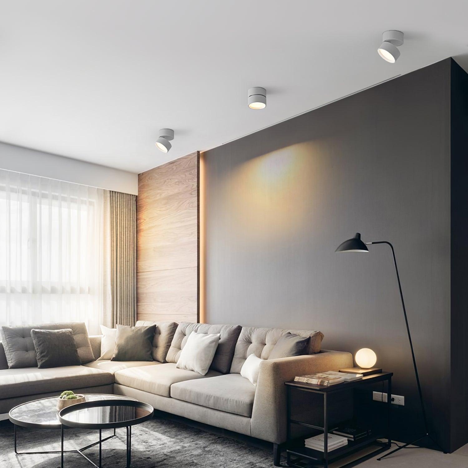 Favilla - Plafoniera LED Soffitto Regolabile, Design Compatto e Luce Calda 3000K
