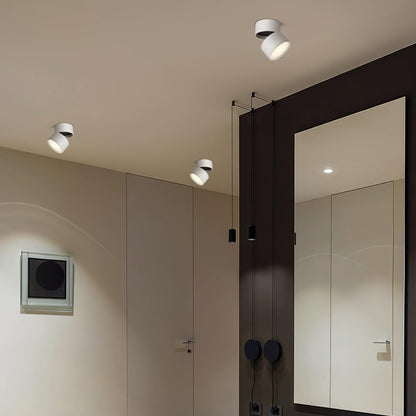 Favilla - Plafoniera LED Soffitto Regolabile, Design Compatto e Luce Calda 3000K