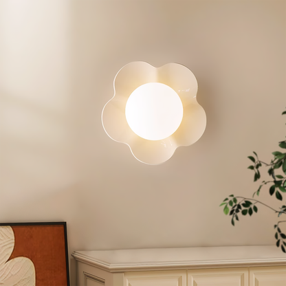 Lampada Da Parete La Fleur - Design Unico in Resina e Vetro per Interni