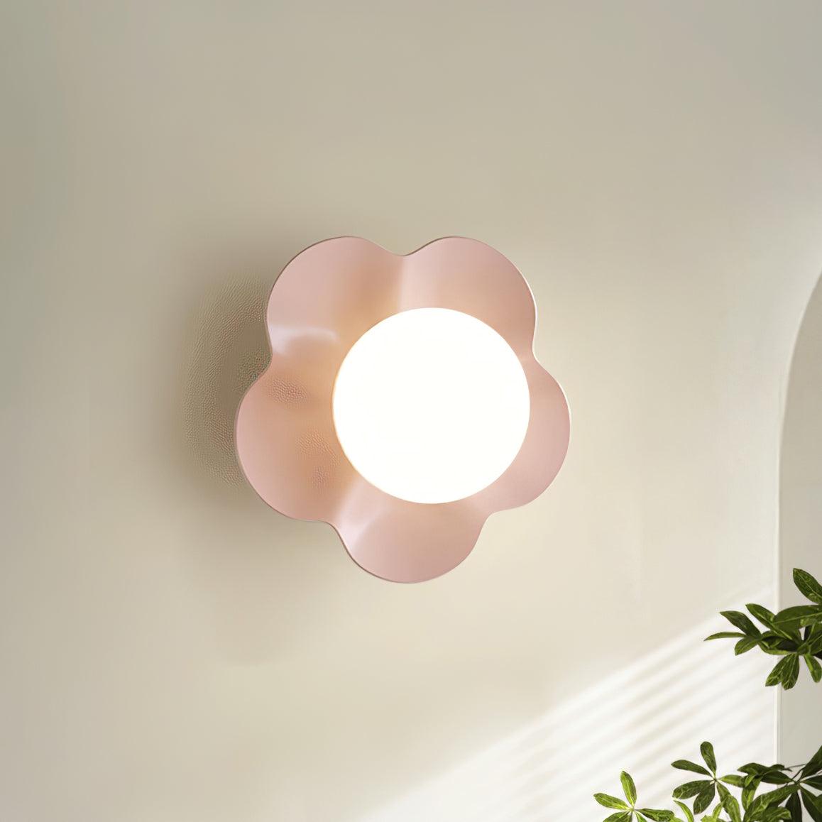 Lampada Da Parete La Fleur - Design Unico in Resina e Vetro per Interni