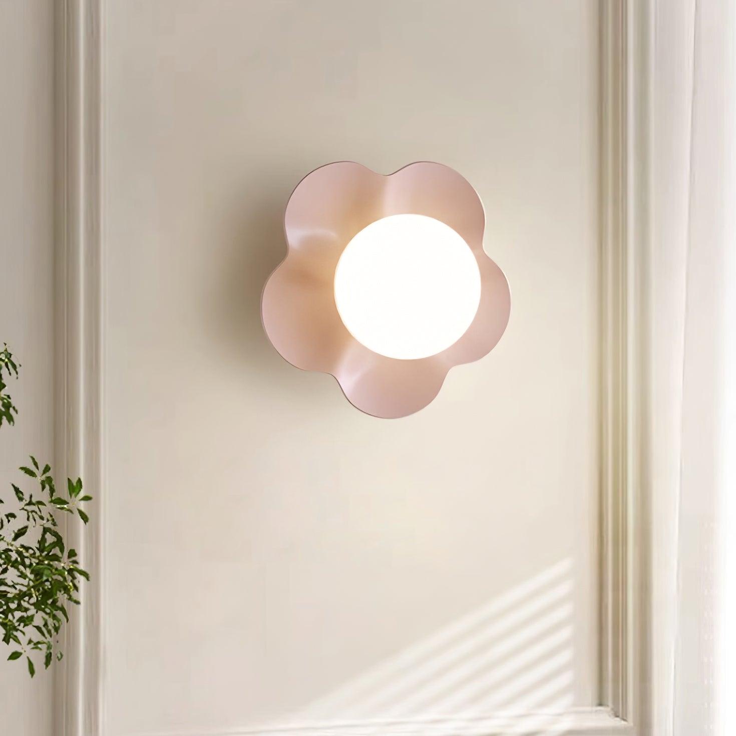 Lampada Da Parete La Fleur - Design Unico in Resina e Vetro per Interni