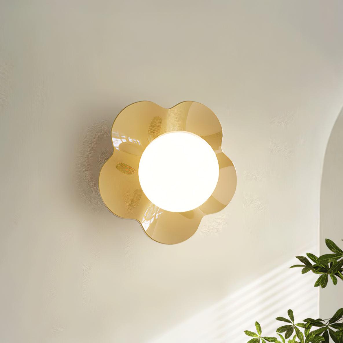 Lampada Da Parete La Fleur - Design Unico in Resina e Vetro per Interni