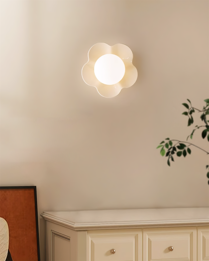 Lampada Da Parete La Fleur - Design Unico in Resina e Vetro per Interni