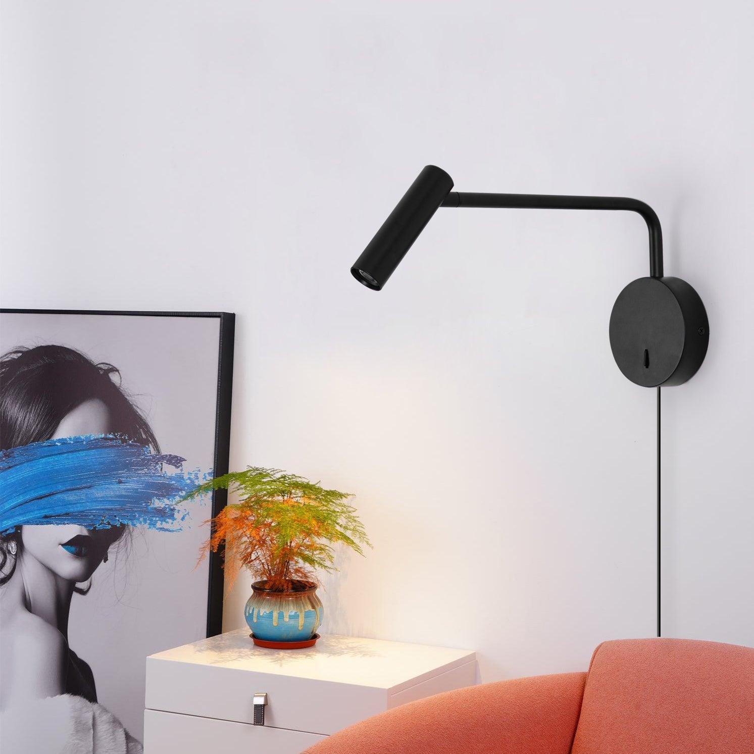 Lampada Da Parete Rizo Con LED Regolabile, Design Minimalista E Illuminazione Potente