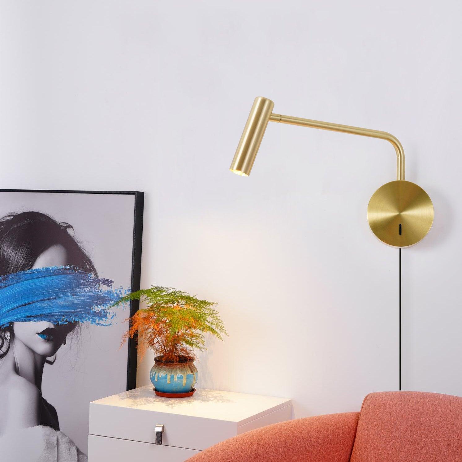 Lampada Da Parete Rizo Con LED Regolabile, Design Minimalista E Illuminazione Potente