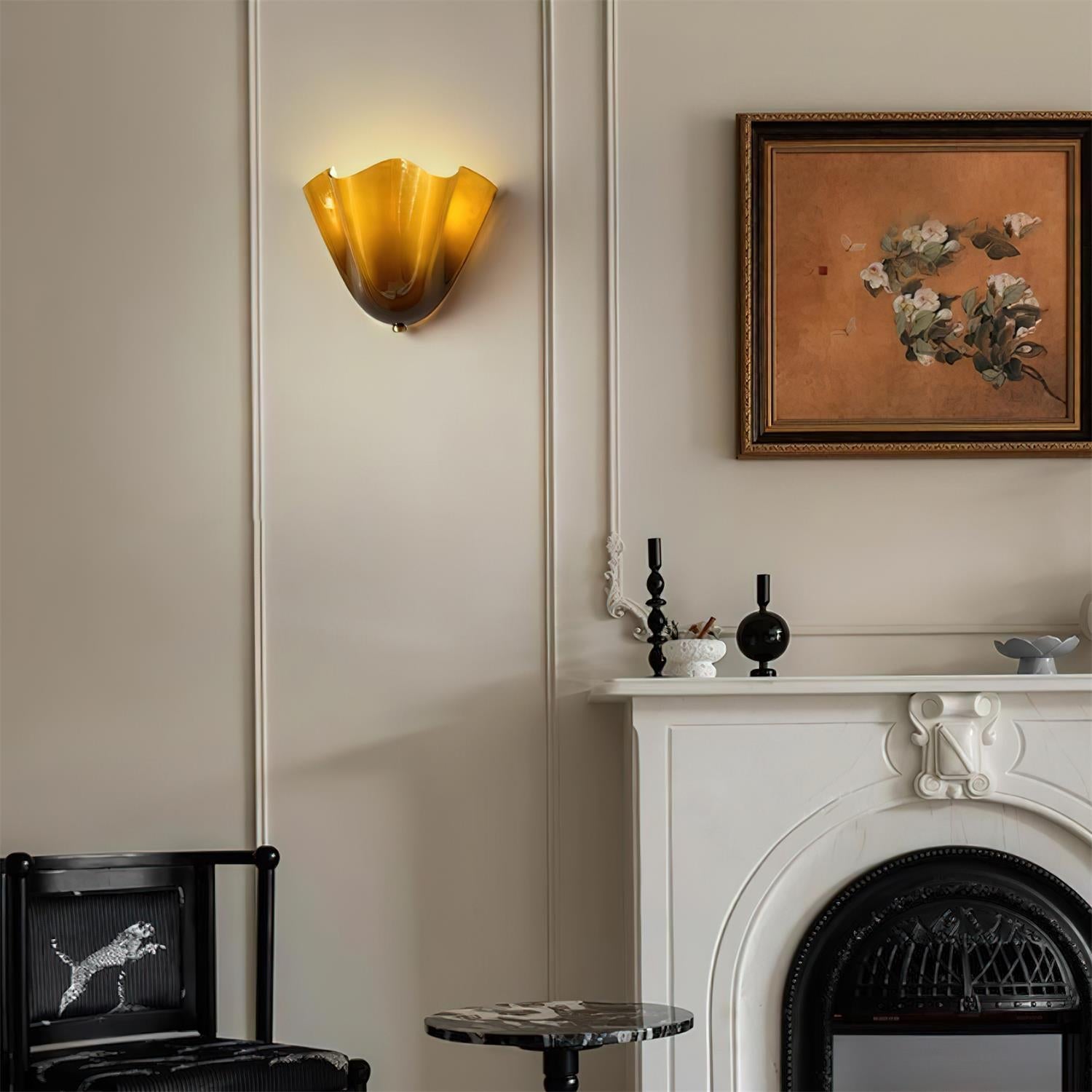 Lampada Da Parete Vera In Vetro Soffiato - Design Elegante E Moderno, Resistente All'Umidità