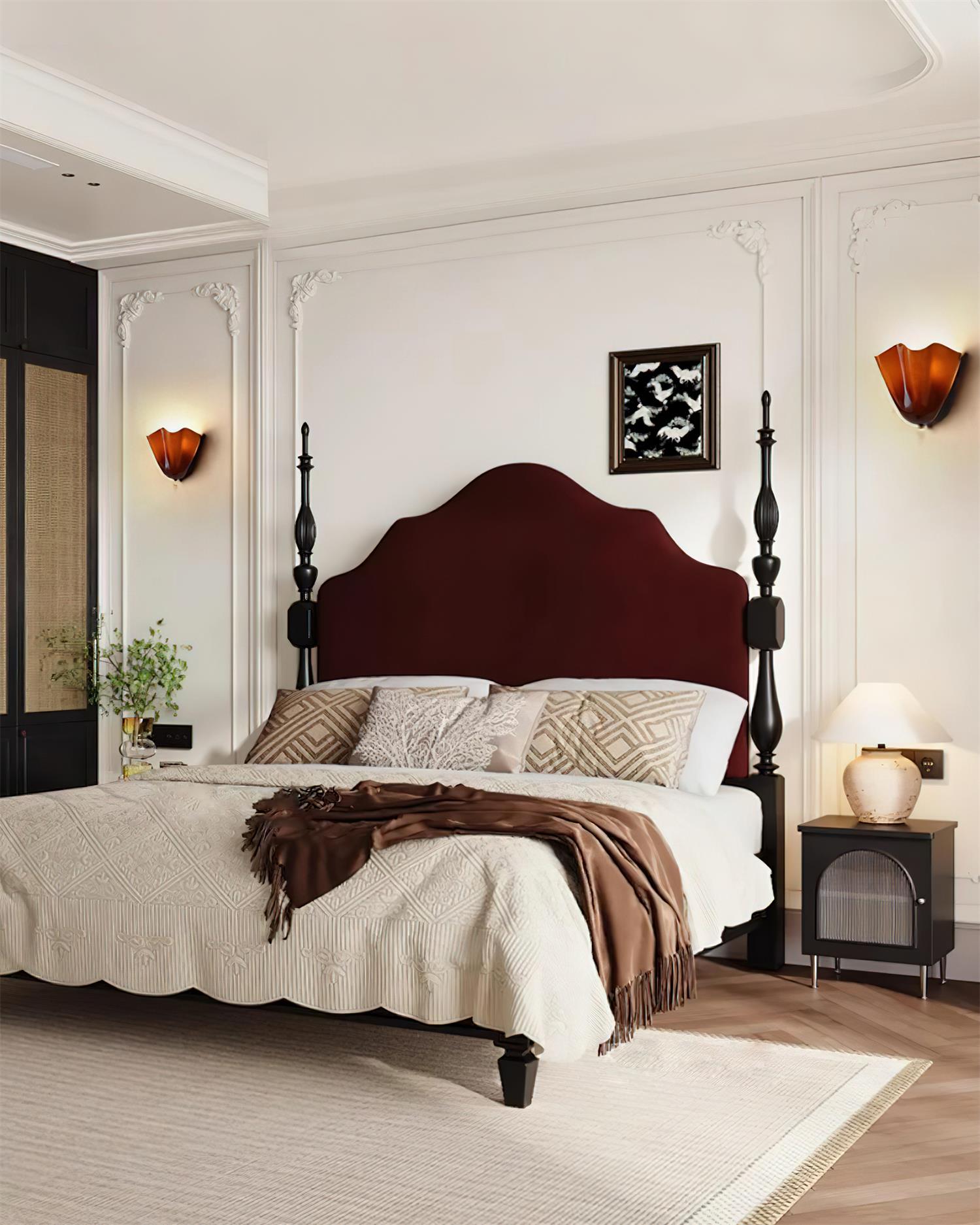Lampada Da Parete Vera In Vetro Soffiato - Design Elegante E Moderno, Resistente All'Umidità