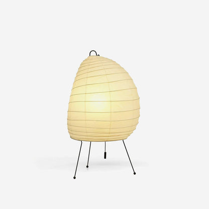 Lampada Da Tavolo Akari 1N In Carta Washi Con Base In Metallo Elegante