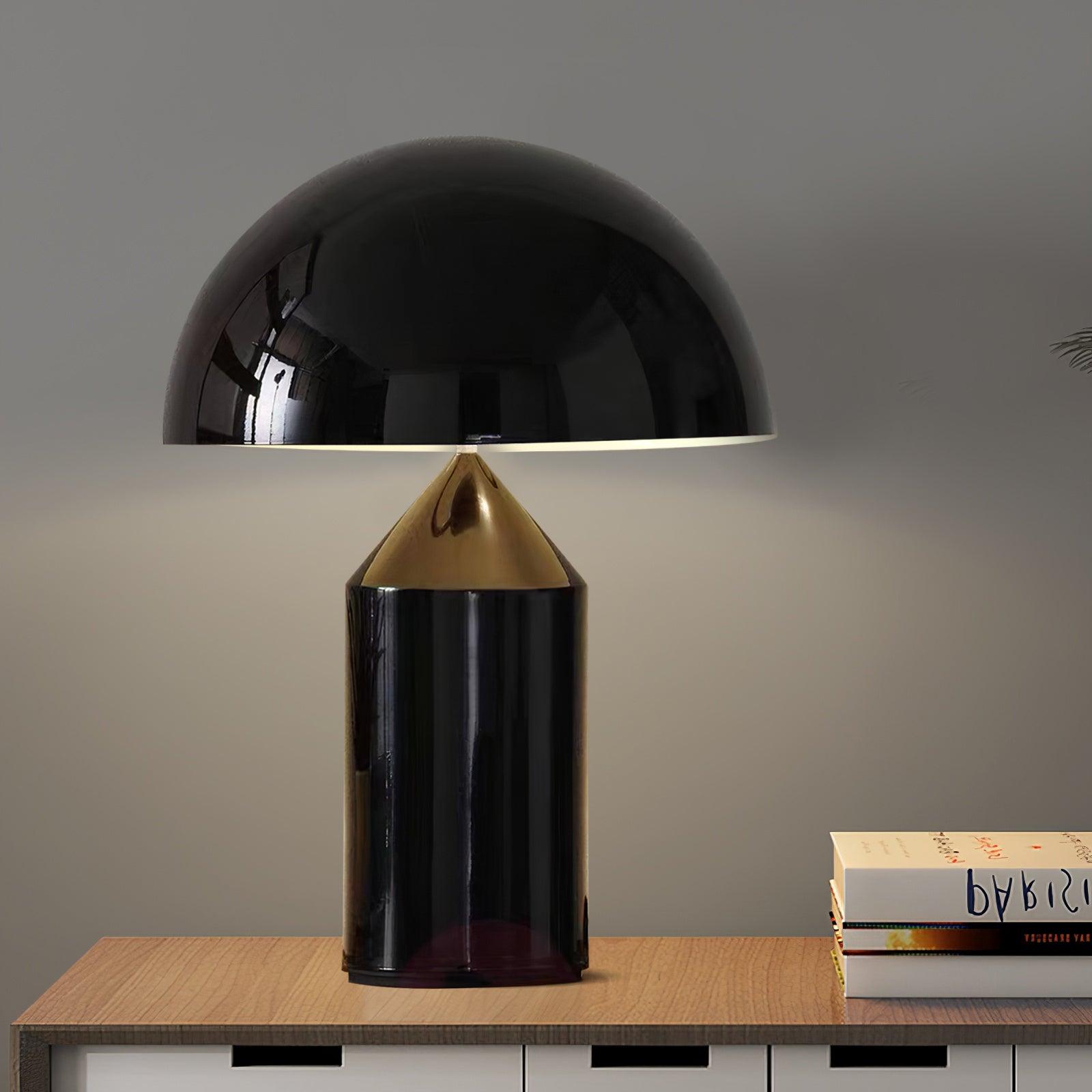 Lampada Da Tavolo Atollo - Design Geometrico in Metallo Elegante per Interni