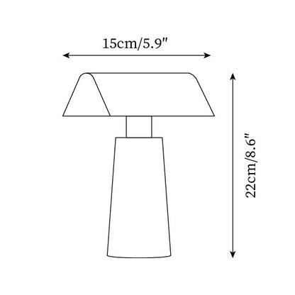 Lampada Da Tavolo Caret - Design Moderno con Luce LED e Porta USB Integrata