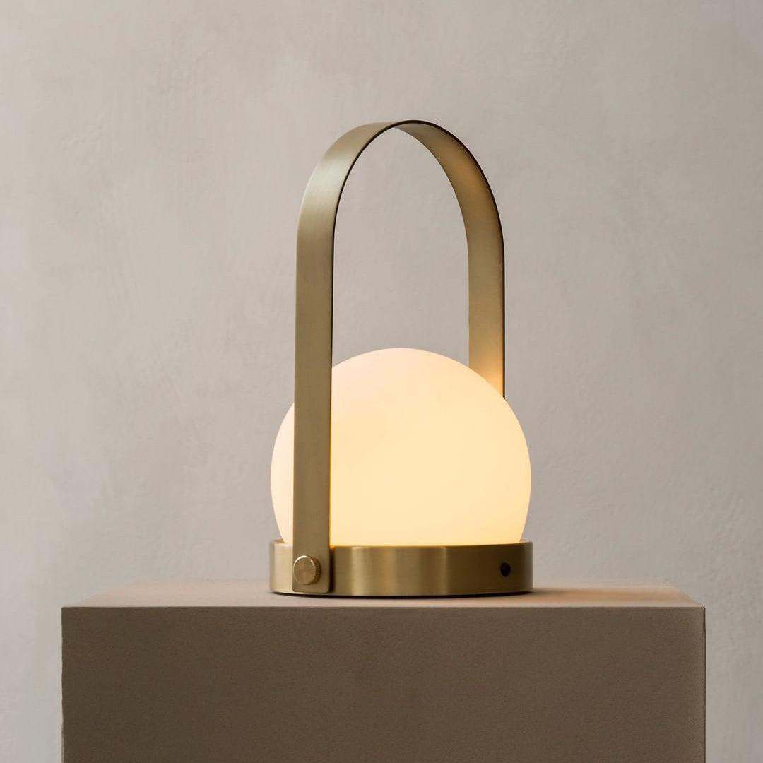 Lampada Da Tavolo Senza Fili Carrie Portatile Con Luce Calda E Manico Funzionale