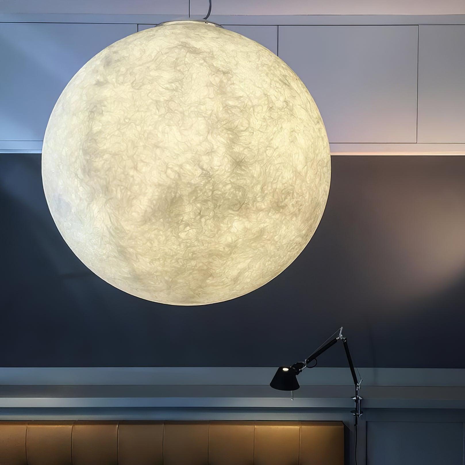 Lampada a Sospensione Luna - Lampadari Moderni con Design Realistico per Atmosfere Magiche