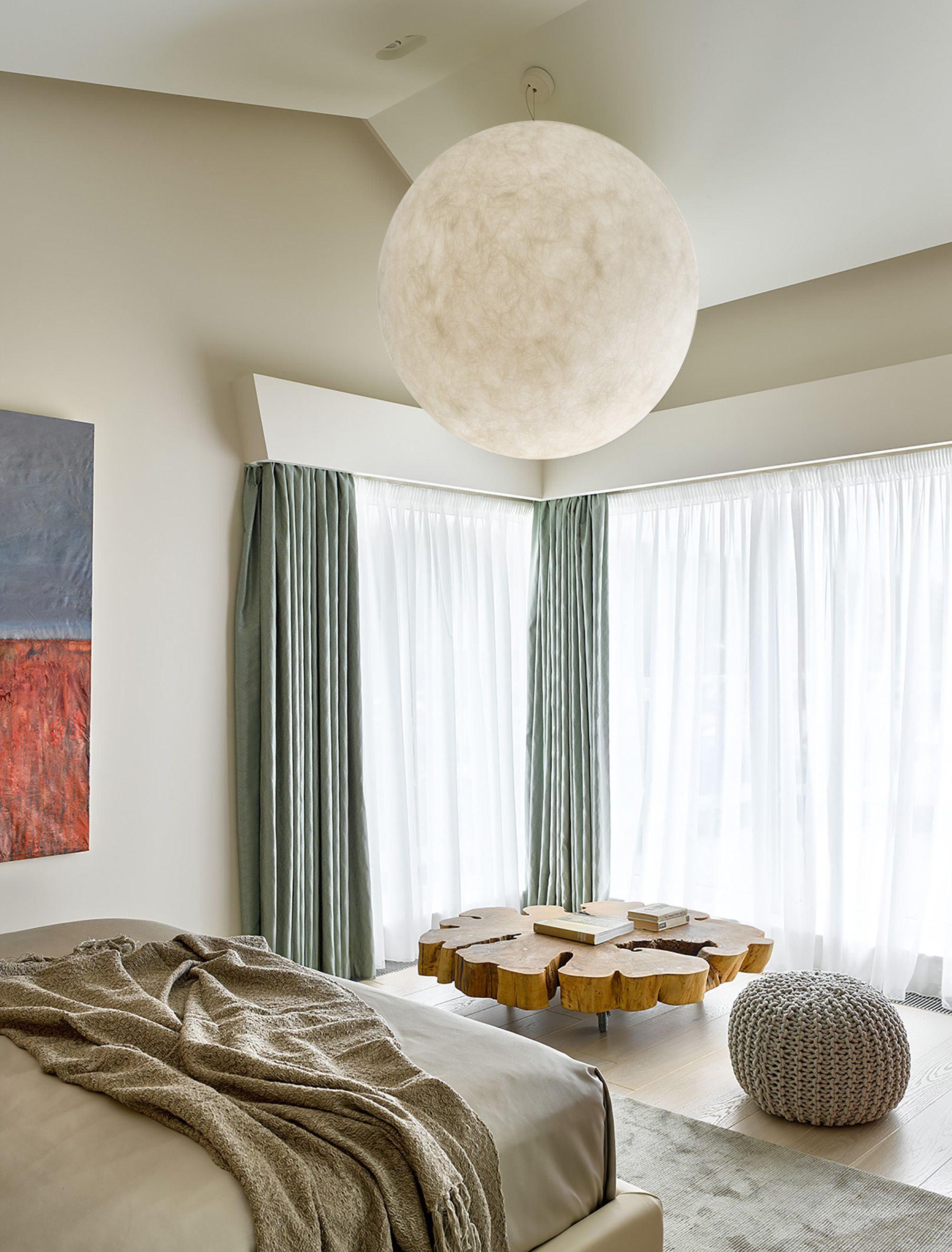 Lampada a Sospensione Luna - Lampadari Moderni con Design Realistico per Atmosfere Magiche