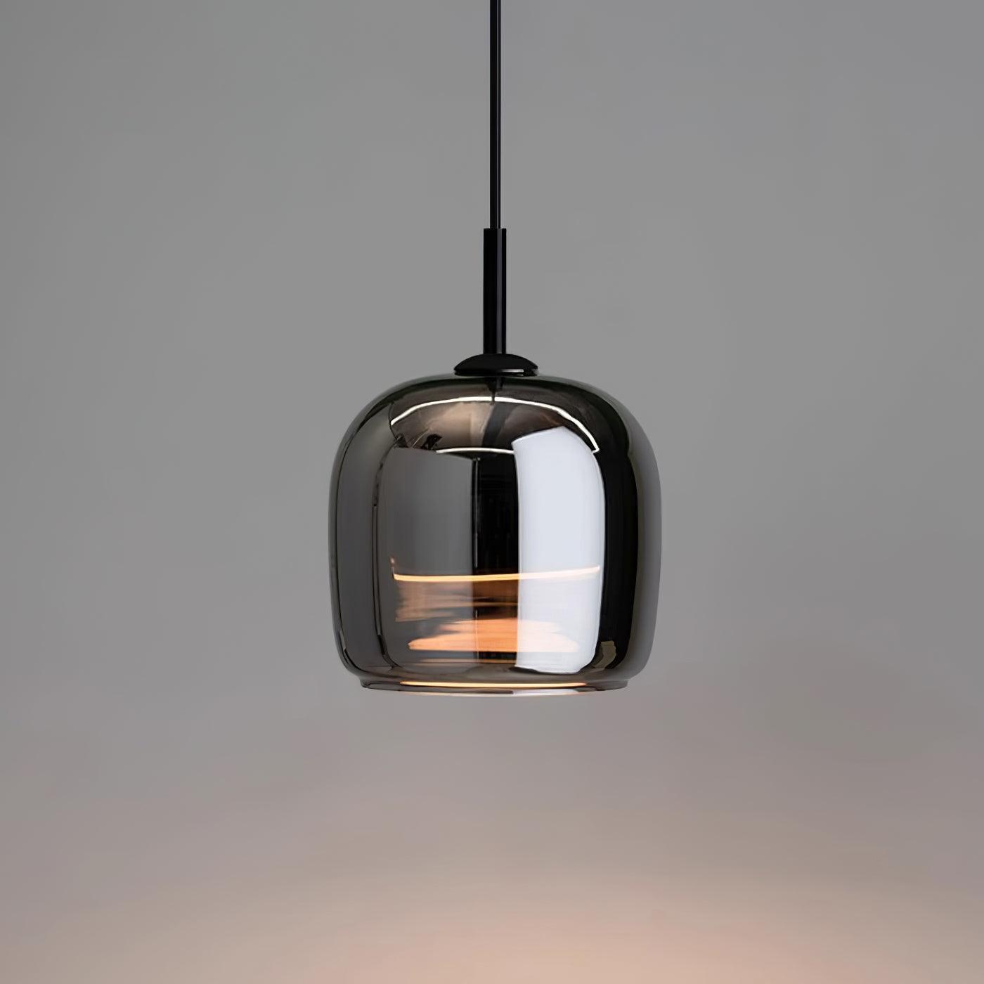 Lampada a Sospensione Moderna in Vetro Fumè per Cucina e Ambienti Eleganti