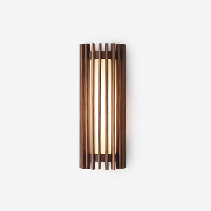 Lampada da Parete Applique in Noce Regina con LED Integrati, Design Elegante e Atmosfera Accogliente