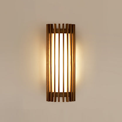 Lampada da Parete Applique in Noce Regina con LED Integrati, Design Elegante e Atmosfera Accogliente