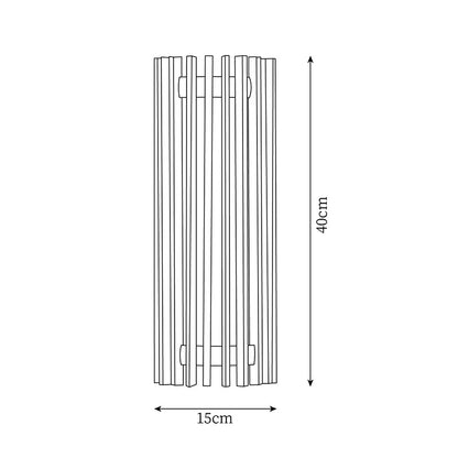 Lampada da Parete Applique in Noce Regina con LED Integrati, Design Elegante e Atmosfera Accogliente