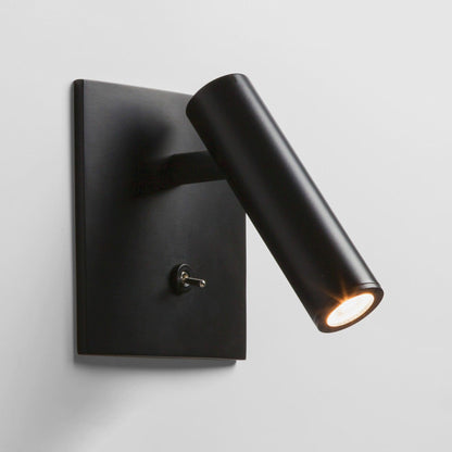 Lampada da Parete Micro Quadrata LED in Alluminio con Interruttore, Design Moderno