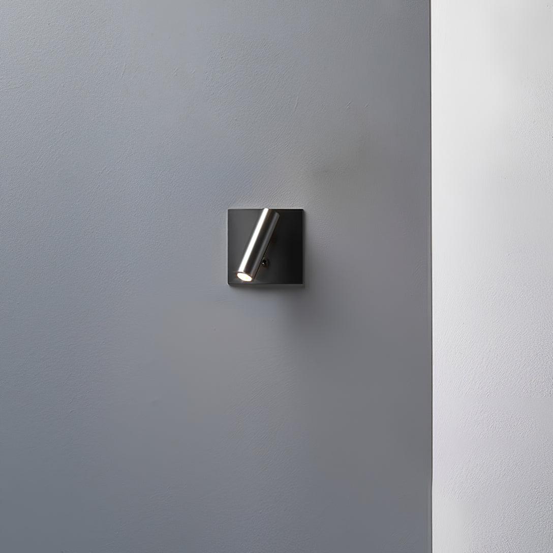 Lampada da Parete Micro Quadrata LED in Alluminio con Interruttore, Design Moderno