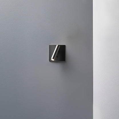 Lampada da Parete Micro Quadrata LED in Alluminio con Interruttore, Design Moderno