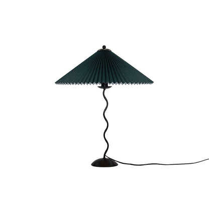 Lampada da Tavolo Origami in Stile Nordico con Design Curvo in Metallo e Tessuto – Perfetta per Interni, Ø 43 cm x H 60 cm