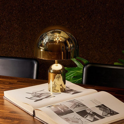 Lampada da Tavolo Portatile con Design Elegante, LED Integrati e Finitura Lucida