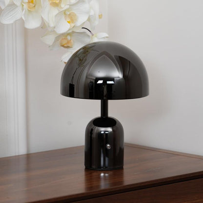 Lampada da Tavolo Portatile con Design Elegante, LED Integrati e Finitura Lucida
