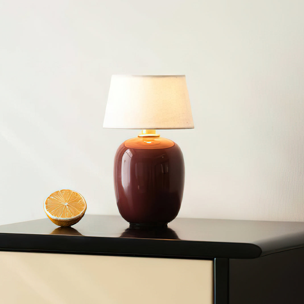 Lampada da Tavolo Senza Fili in Ceramica con Ricarica USB e Controllo Touch – Design Compatto e Moderno per Interni ed Esterni