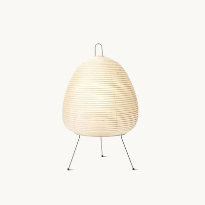 Lampada da Tavolo in Carta di Gelso – Design Giapponese Elegante, Luce Morbida, Dimensioni 26cm x 43cm e 40cm x 58cm