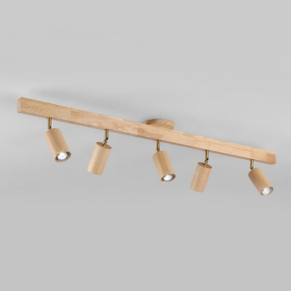 Merlo - Illuminazione a Binario in Legno LED Design per Soffitto e Parete