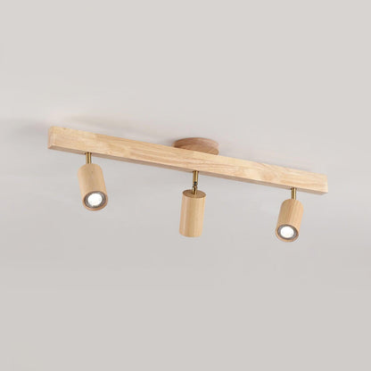 Merlo - Illuminazione a Binario in Legno LED Design per Soffitto e Parete