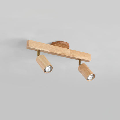 Merlo - Illuminazione a Binario in Legno LED Design per Soffitto e Parete