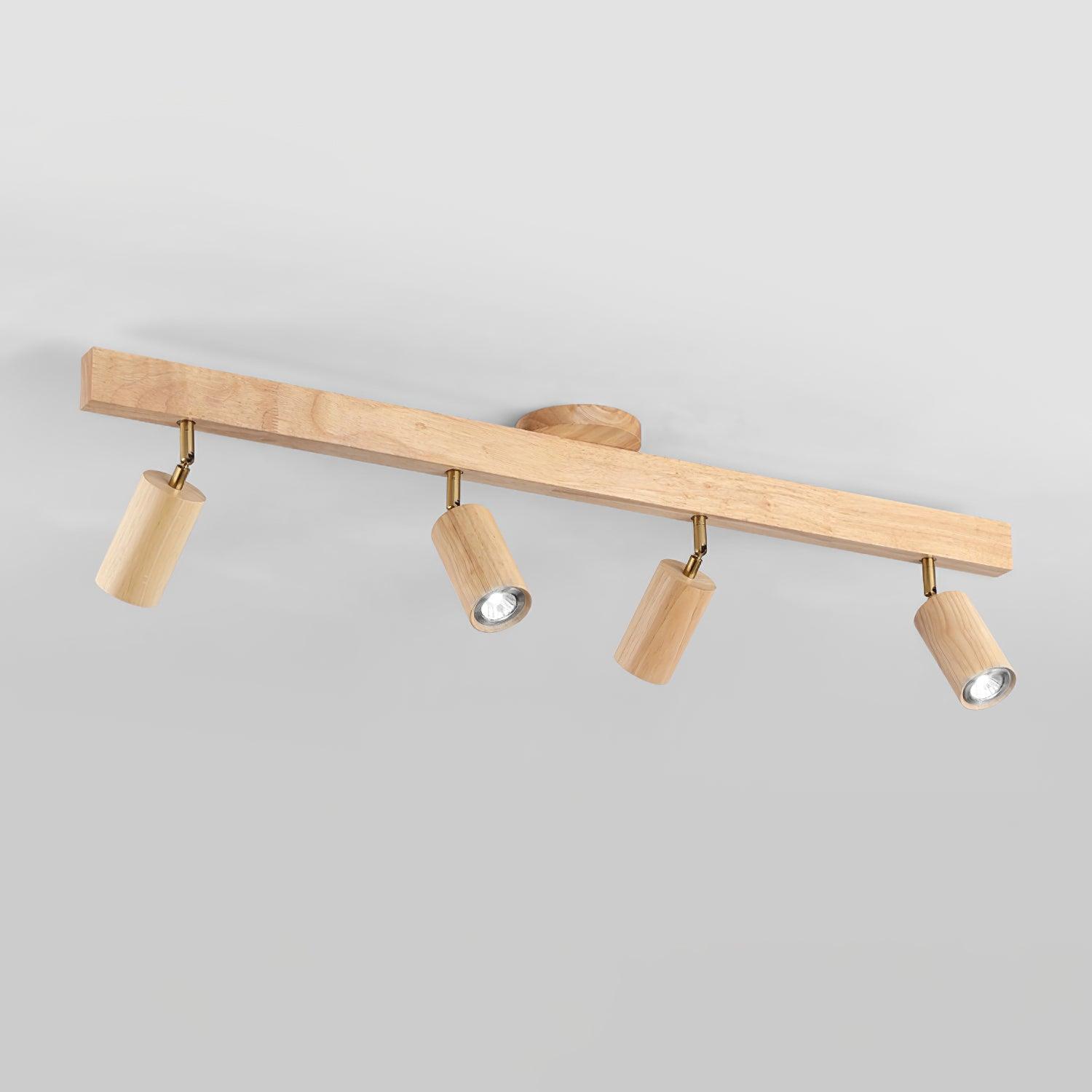 Merlo - Illuminazione a Binario in Legno LED Design per Soffitto e Parete